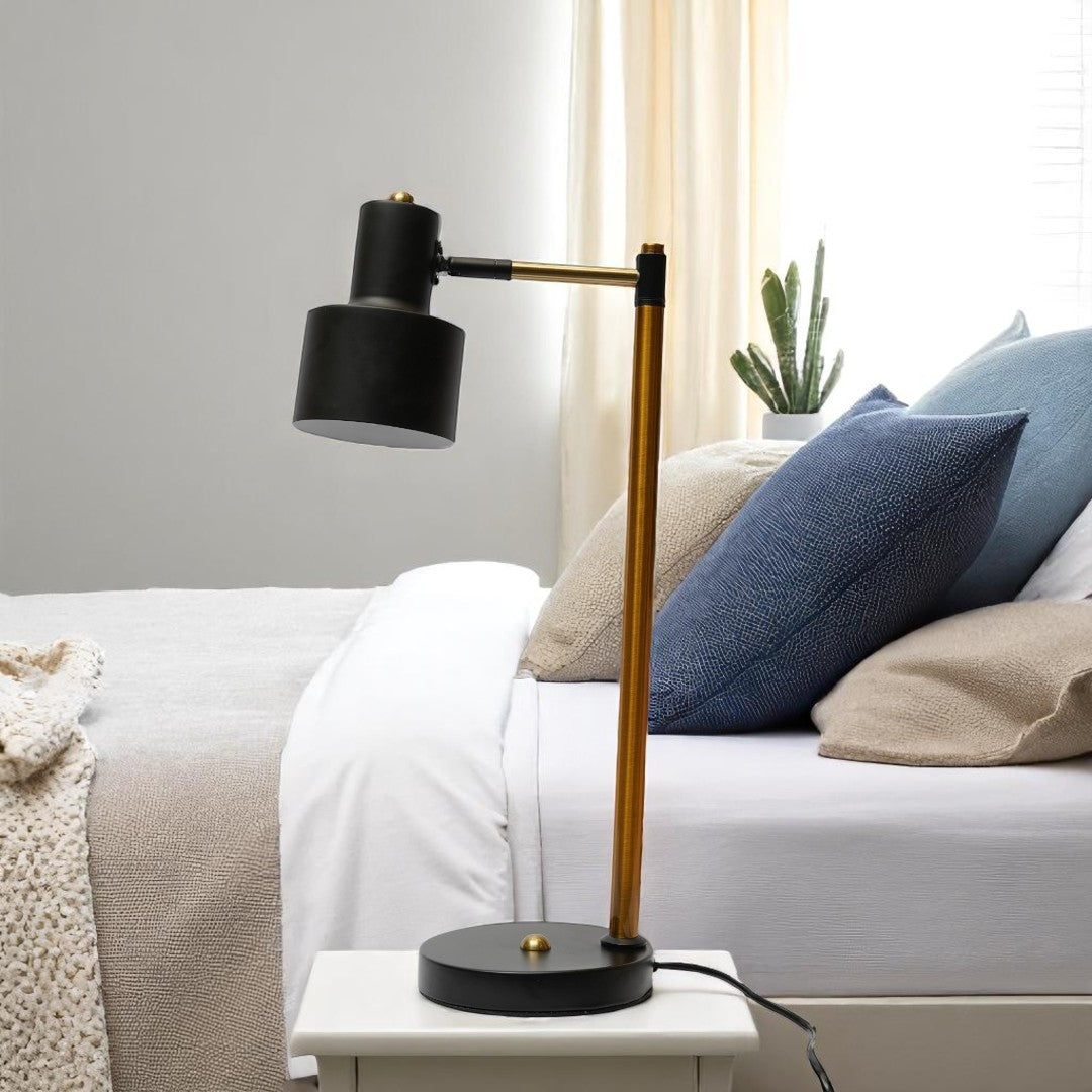 Prism Ray Black RGB LED Mood & Focus Metal Study Table Lamp